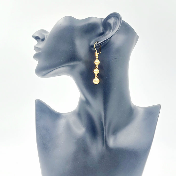 21K حلق مسبحة اكسترا-مجوهرات الشيخ سعيد-Saeed Jewelry 
