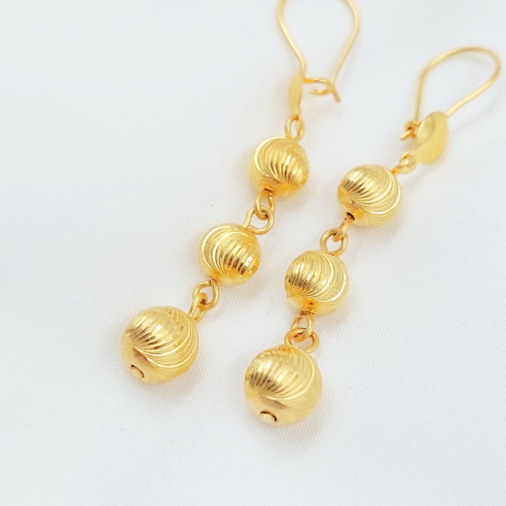 21K حلق مسبحة اكسترا-مجوهرات الشيخ سعيد-Saeed Jewelry 