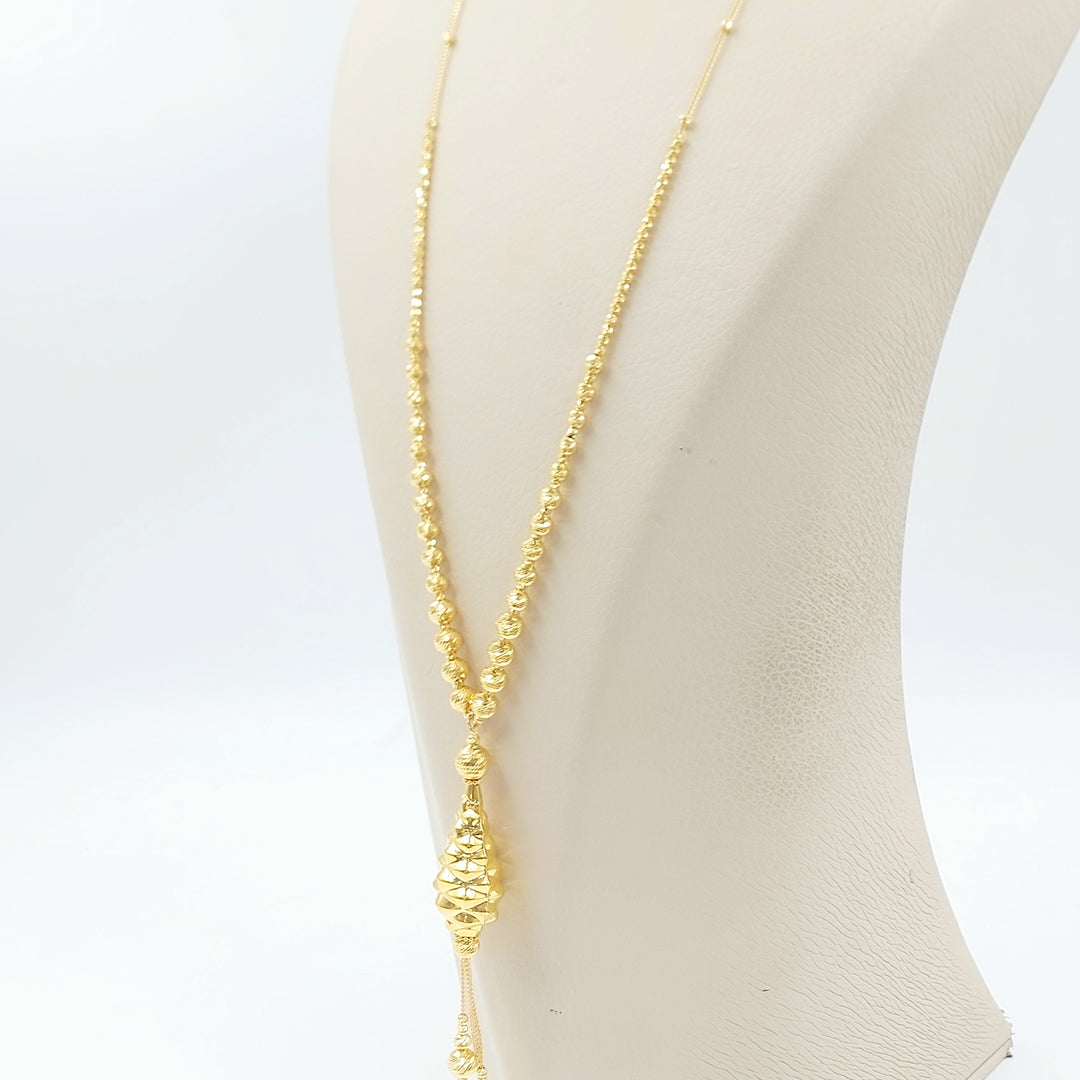 21K عقد مسبحة اكسترا-مجوهرات الشيخ سعيد-Saeed Jewelry 