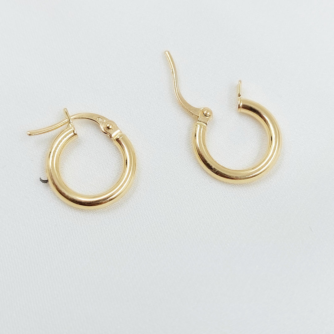 18K حلق ذبلة اطفال-مجوهرات الشيخ سعيد-Saeed Jewelry 