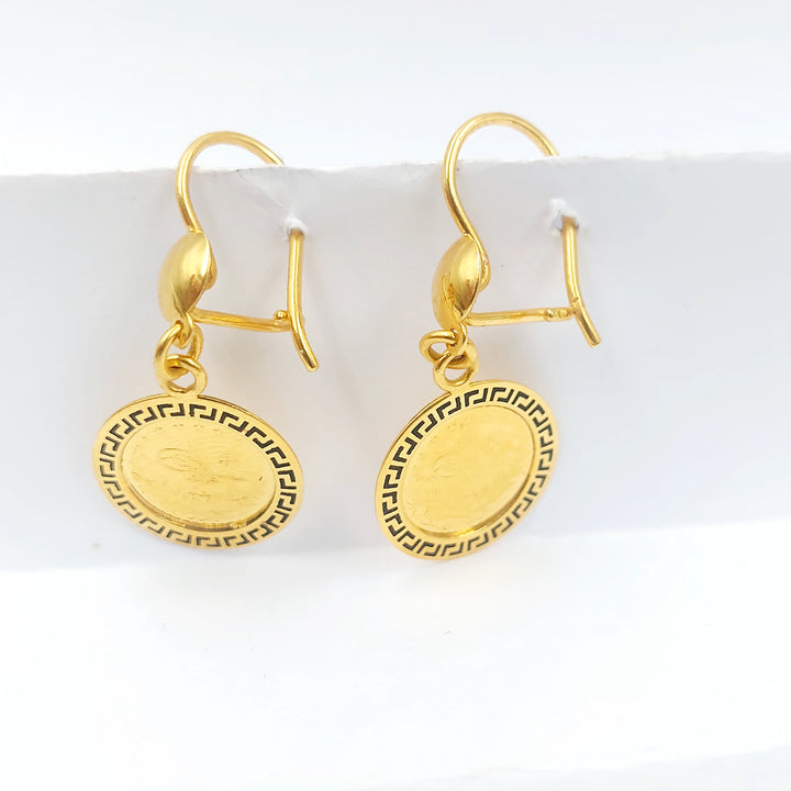 21K حلق رشادي مينا-مجوهرات الشيخ سعيد-Saeed Jewelry 