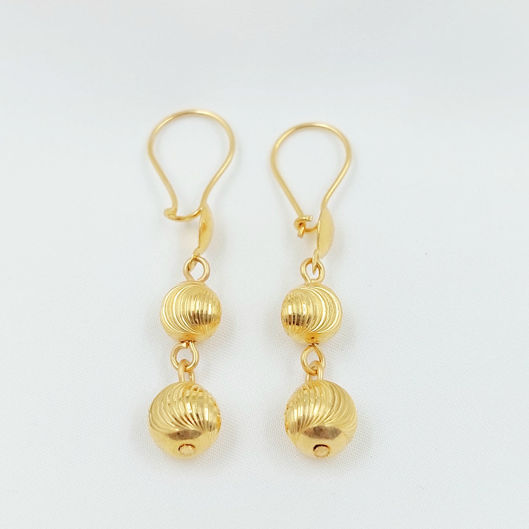 21K حلق مسبحة اكسترا-مجوهرات الشيخ سعيد-Saeed Jewelry 