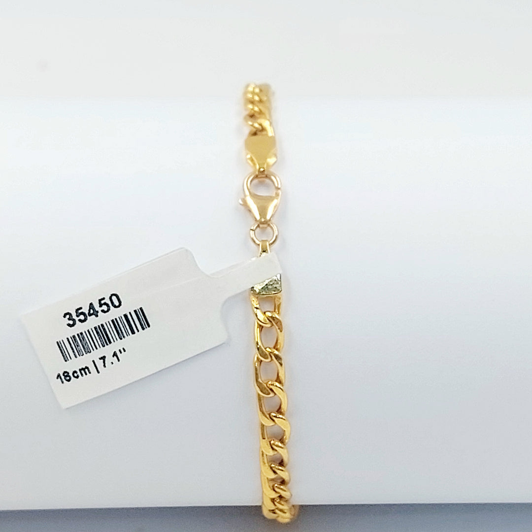 21K اسوارة اونصه طابات-مجوهرات الشيخ سعيد-Saeed Jewelry 