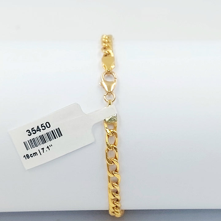 21K اسوارة اونصه طابات-مجوهرات الشيخ سعيد-Saeed Jewelry 