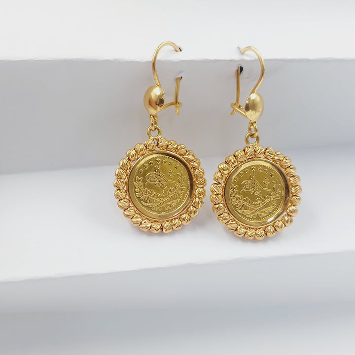 21K حلق شنكل رشادي-مجوهرات الشيخ سعيد-Saeed Jewelry 