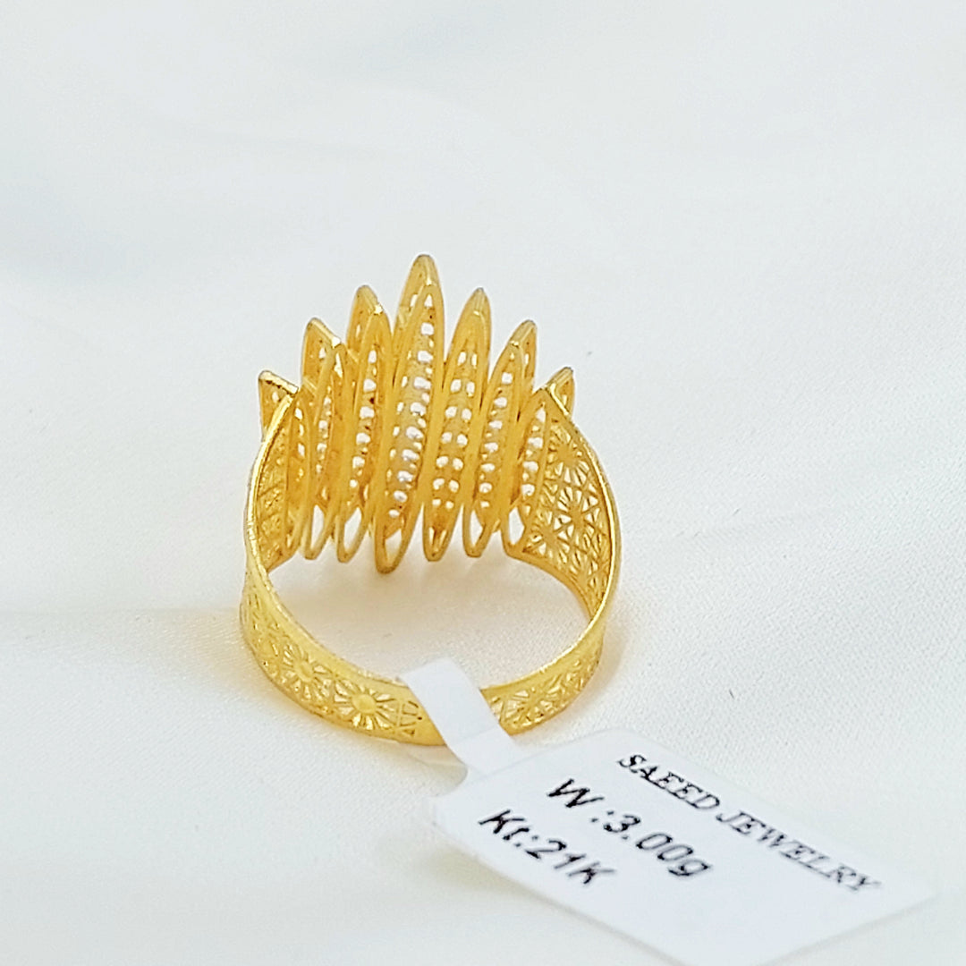 21K خاتم اجنحة اكسترا-مجوهرات الشيخ سعيد-Saeed Jewelry 