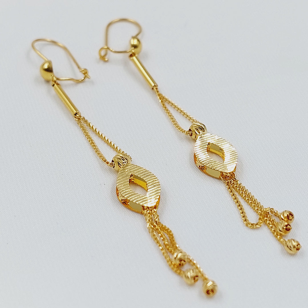 21K حلق فانسي اكسترا-مجوهرات الشيخ سعيد-Saeed Jewelry 