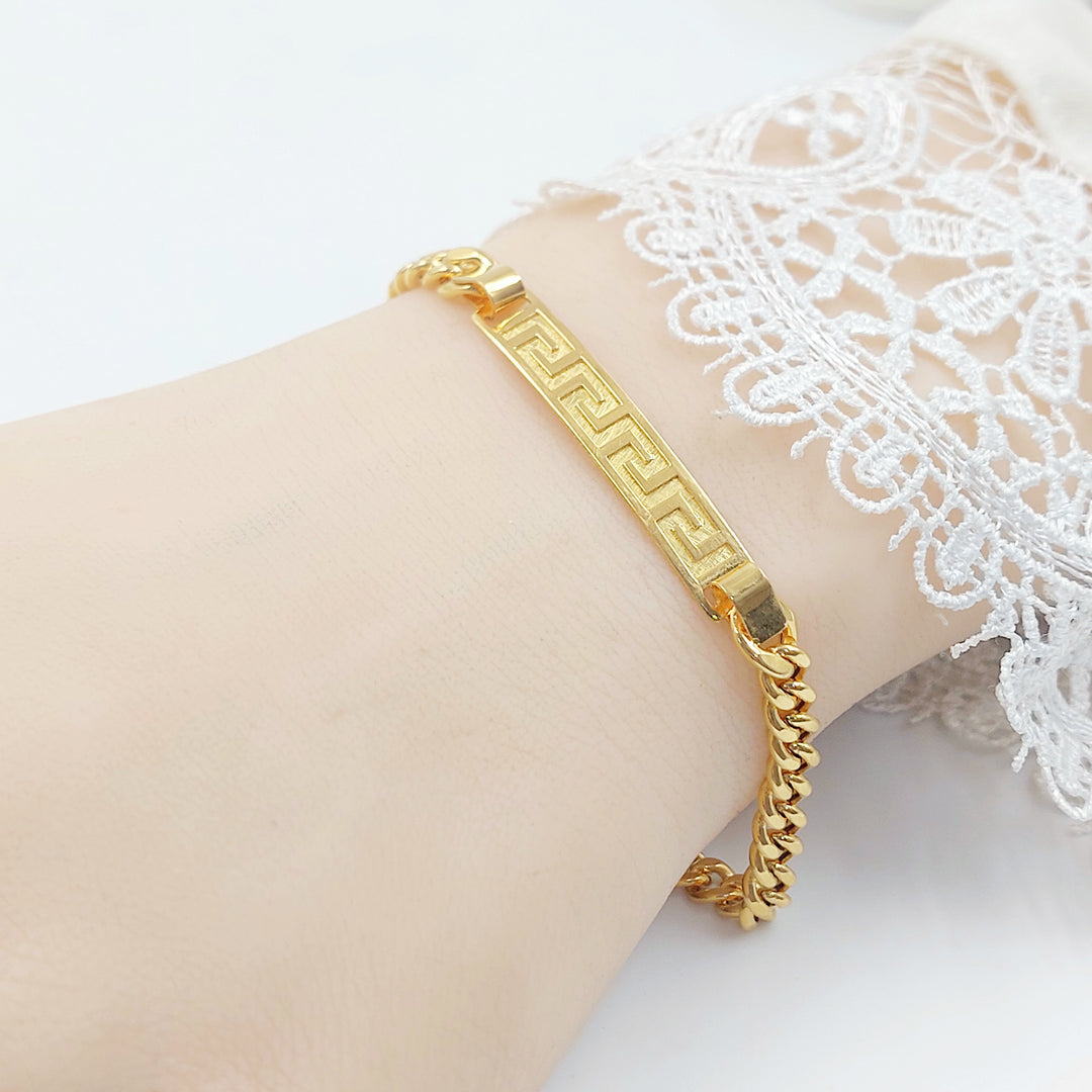 21K اسوارة بلاك فيرنا-مجوهرات الشيخ سعيد-Saeed Jewelry 