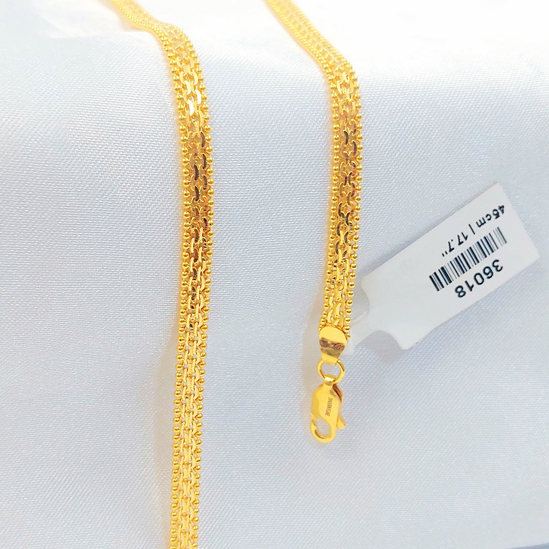 21K سنسال  ماليزي 4mm-مجوهرات الشيخ سعيد-Saeed Jewelry 