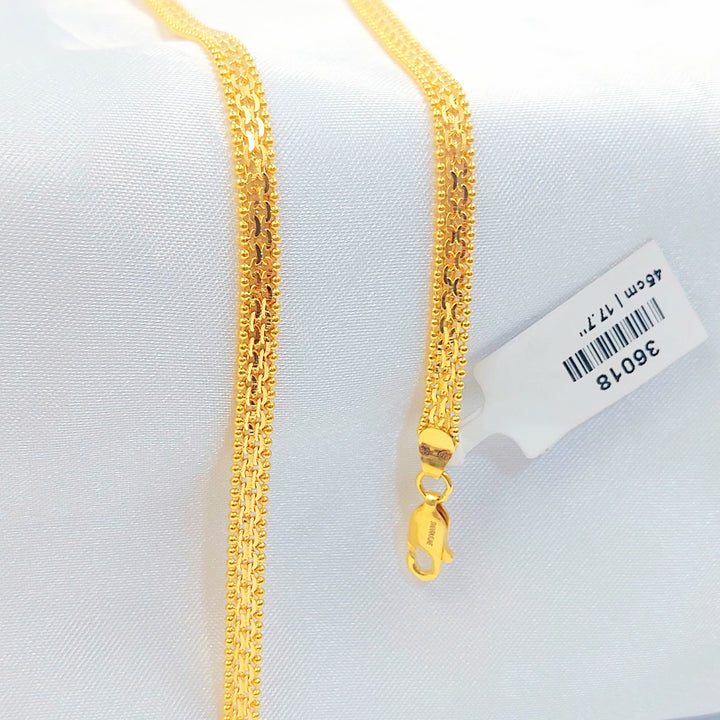 21K سنسال  ماليزي 4mm-مجوهرات الشيخ سعيد-Saeed Jewelry 