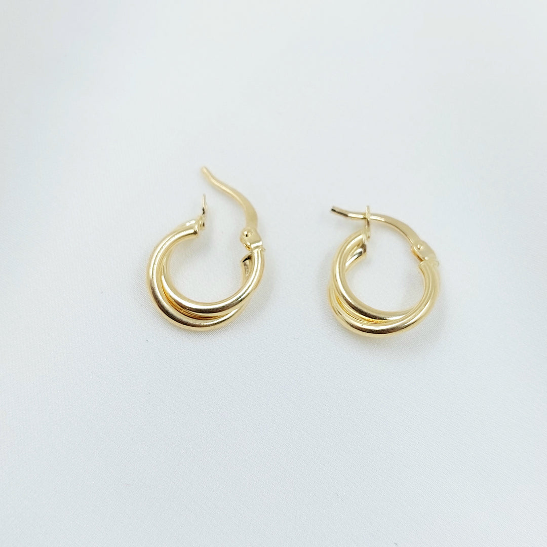18K حلق ذبلة اطفال-مجوهرات الشيخ سعيد-Saeed Jewelry 