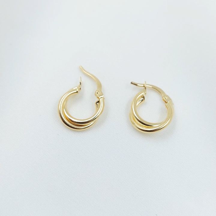 18K حلق ذبلة اطفال-مجوهرات الشيخ سعيد-Saeed Jewelry 