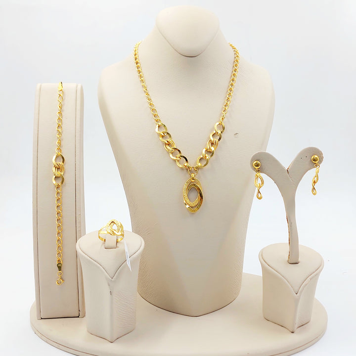 21K طقم جنزير-مجوهرات الشيخ سعيد-Saeed Jewelry 