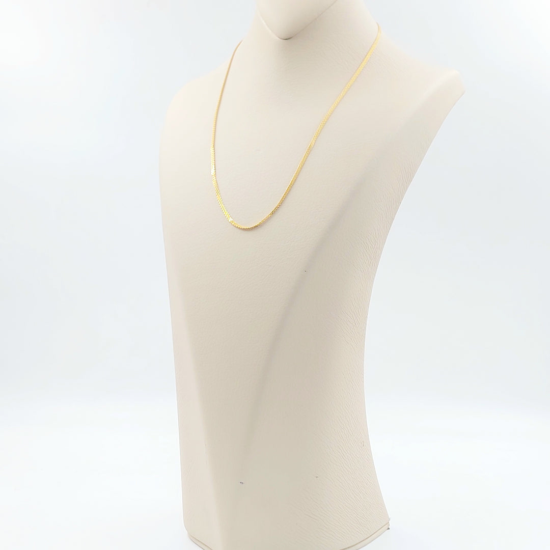 21K سنسال مبسط 2.5mm-مجوهرات الشيخ سعيد-Saeed Jewelry 