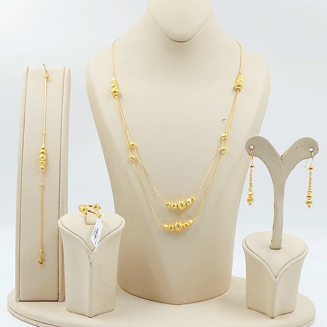 21K طقم طابات ناعم-مجوهرات الشيخ سعيد-Saeed Jewelry 