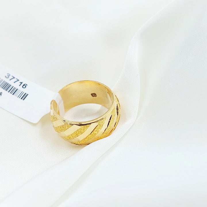 21K ذبلة رشة السكر عريض-مجوهرات الشيخ سعيد-Saeed Jewelry 