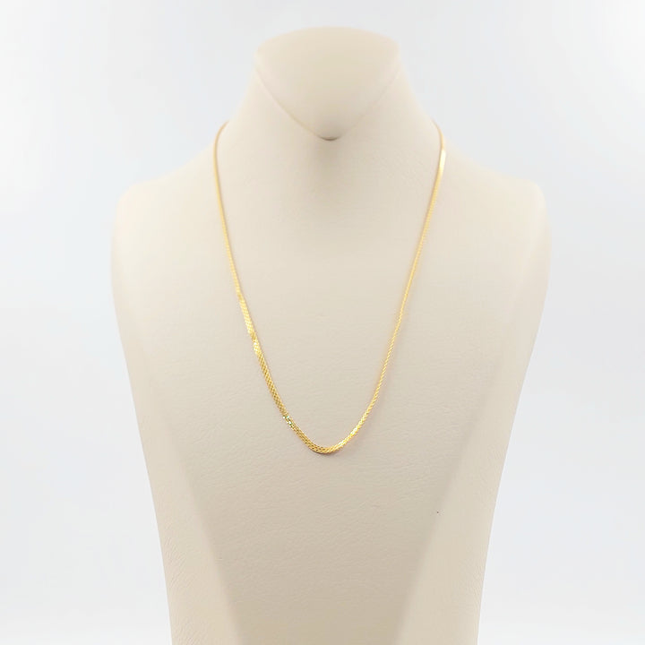 21K سنسال مبسط 2.5mm-مجوهرات الشيخ سعيد-Saeed Jewelry 