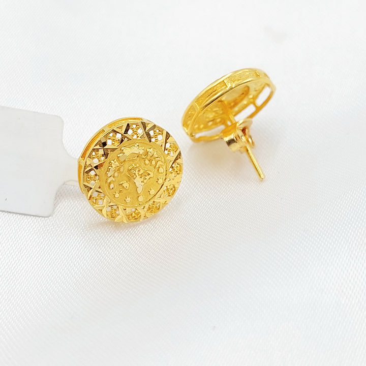 21K حلق رشادي-مجوهرات الشيخ سعيد-Saeed Jewelry 