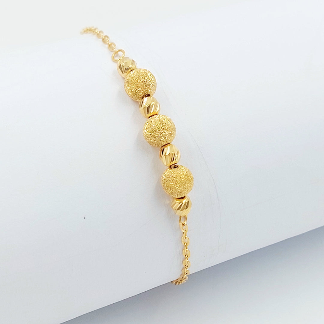 21K اسوارة طابات-مجوهرات الشيخ سعيد-Saeed Jewelry 
