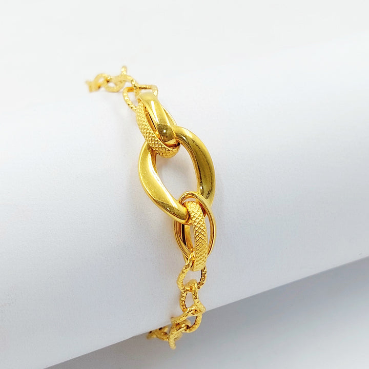 21K اسوارة جنزير اكسترا-مجوهرات الشيخ سعيد-Saeed Jewelry 