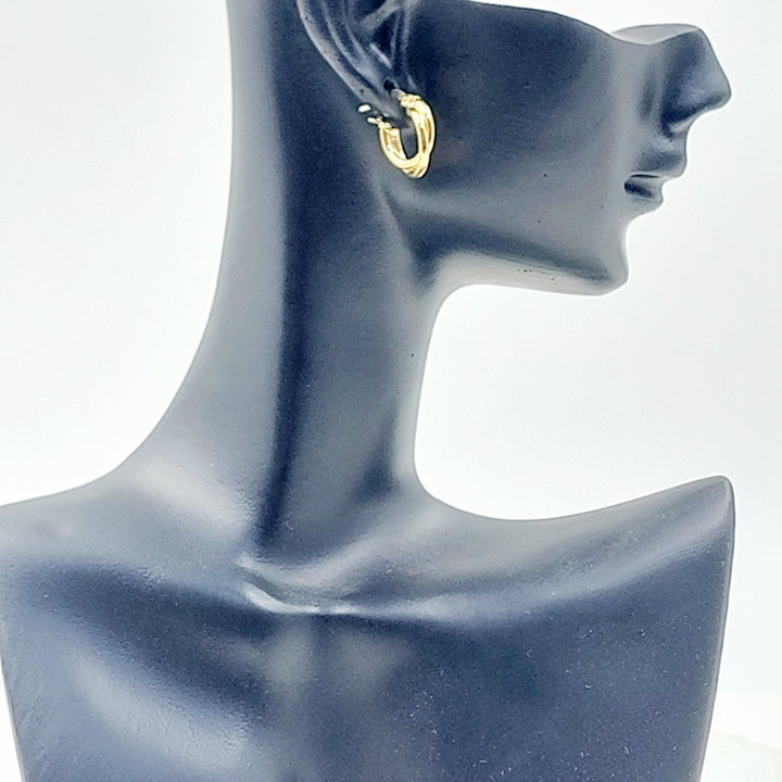 18K حلق ذبلة اطفال-مجوهرات الشيخ سعيد-Saeed Jewelry 