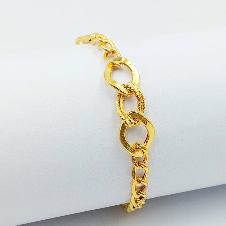 21K اسوارة جنزير اكسترا-مجوهرات الشيخ سعيد-Saeed Jewelry 