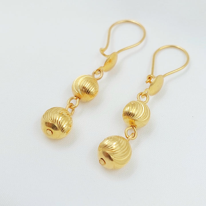 21K حلق مسبحة اكسترا-مجوهرات الشيخ سعيد-Saeed Jewelry 