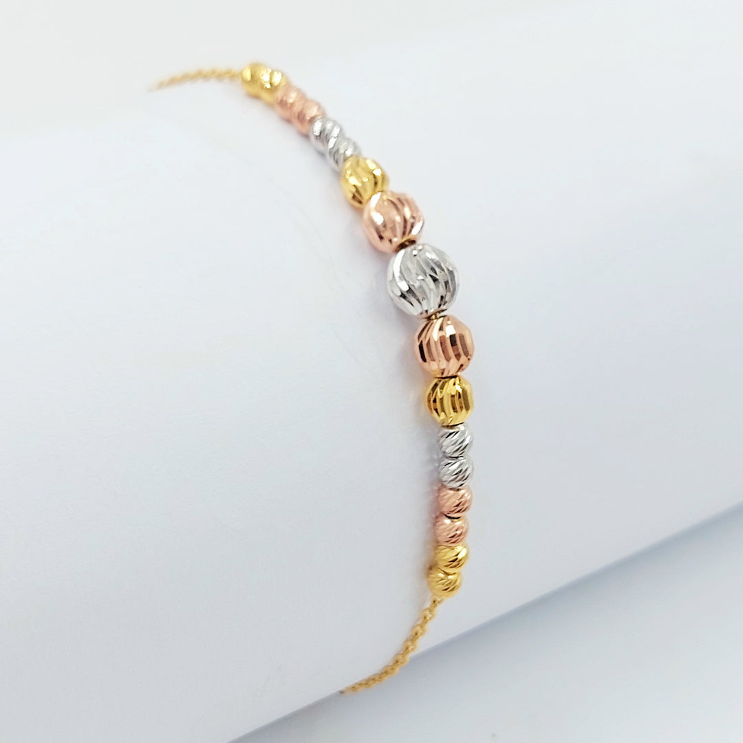 21K اسوارة طابات اكسترا-مجوهرات الشيخ سعيد-Saeed Jewelry 