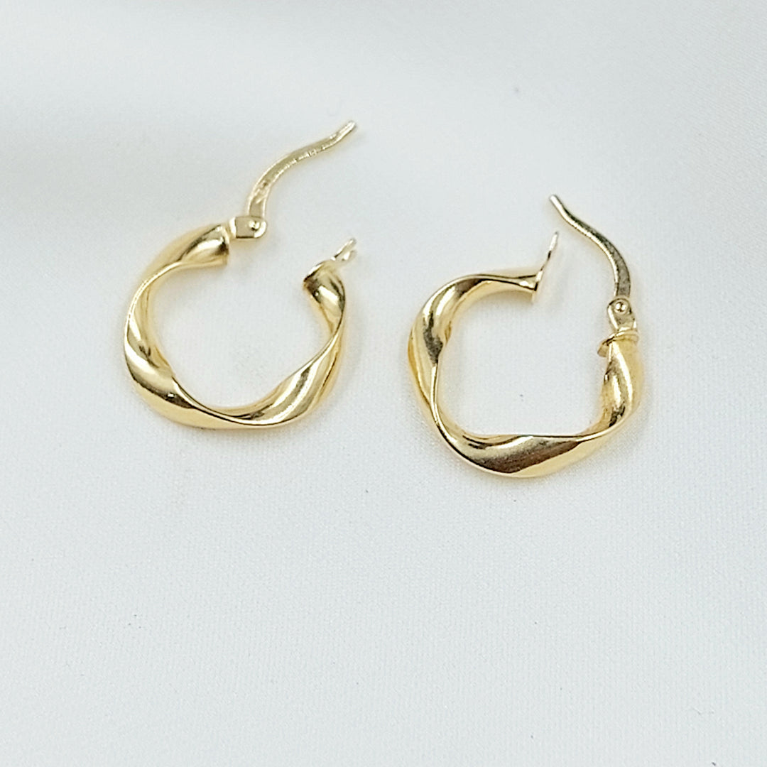 18K حلق ذبلة اكسترا-مجوهرات الشيخ سعيد-Saeed Jewelry 