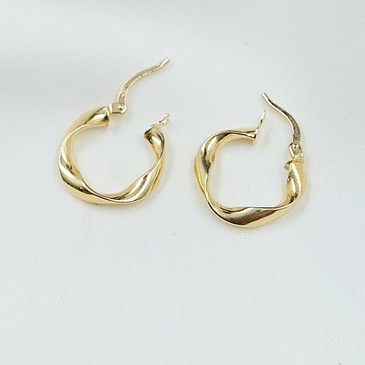 18K حلق ذبلة اكسترا-مجوهرات الشيخ سعيد-Saeed Jewelry 