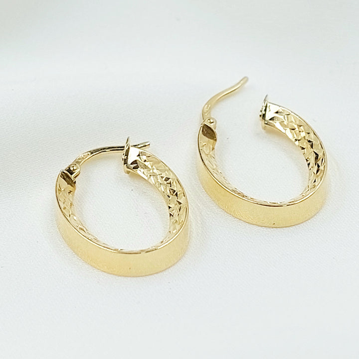 18K حلق ذبلة اكسترا-مجوهرات الشيخ سعيد-Saeed Jewelry 