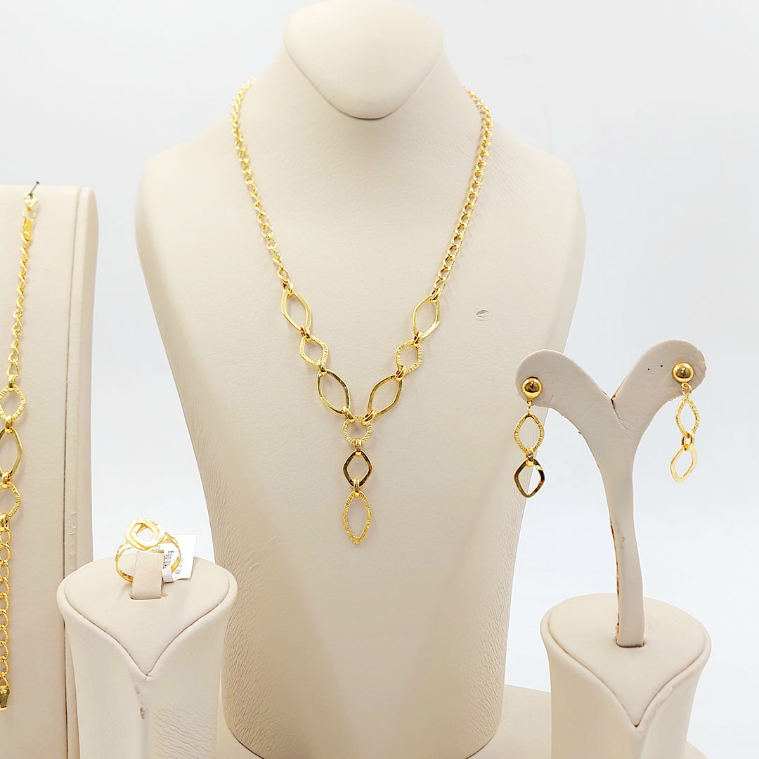 21K طقم جنزير-مجوهرات الشيخ سعيد-Saeed Jewelry 