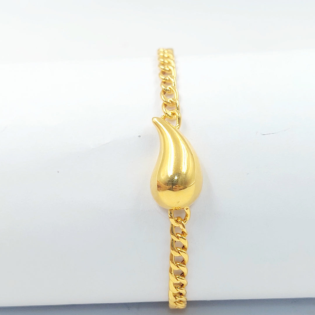 21K اسوارة لوزة-مجوهرات الشيخ سعيد-Saeed Jewelry 