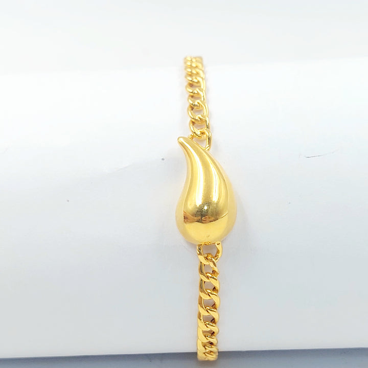 21K اسوارة لوزة-مجوهرات الشيخ سعيد-Saeed Jewelry 