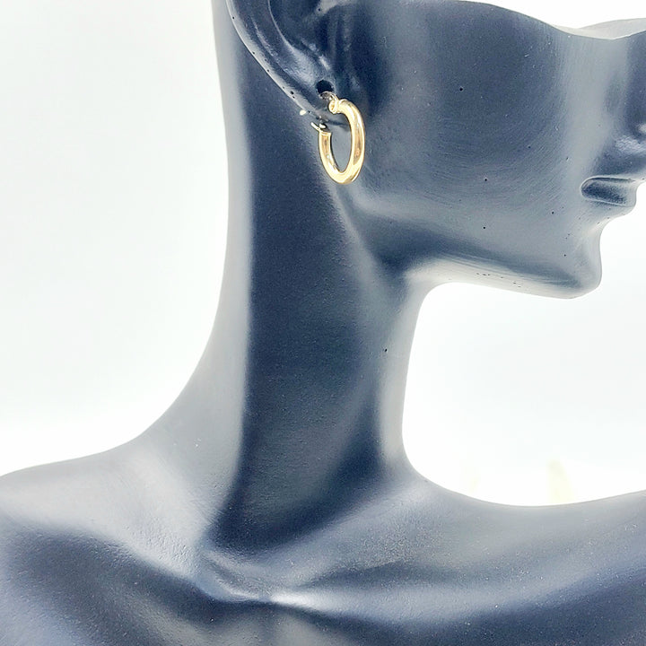 18K حلق ذبلة اطفال-مجوهرات الشيخ سعيد-Saeed Jewelry 