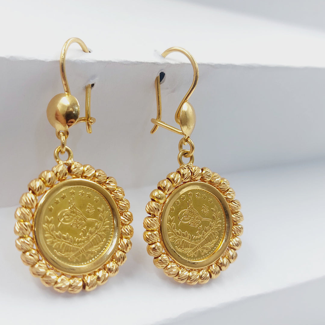 21K حلق شنكل رشادي-مجوهرات الشيخ سعيد-Saeed Jewelry 