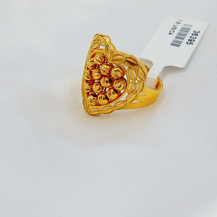 21K خاتم قلب اكسترا-مجوهرات الشيخ سعيد-Saeed Jewelry 