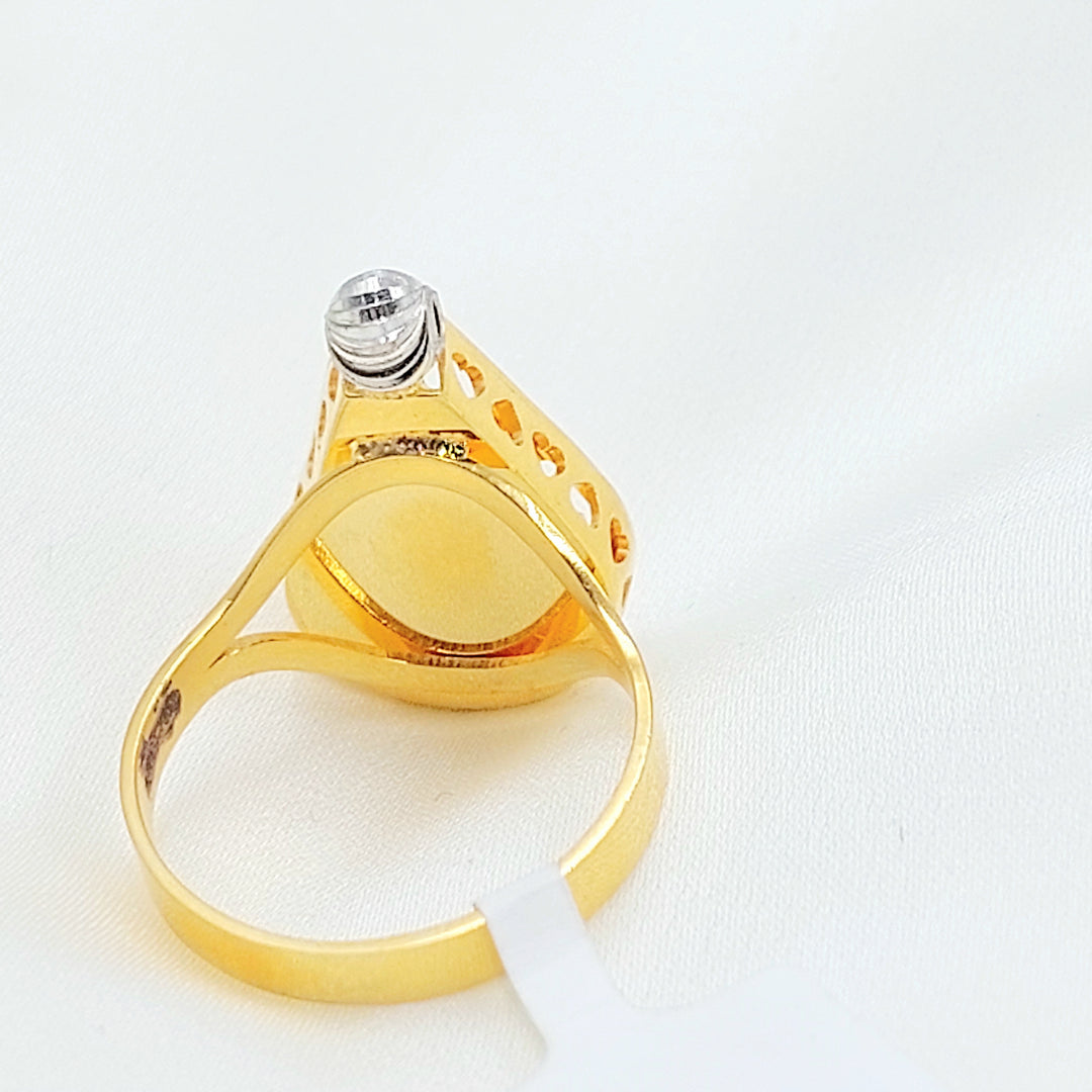 21K خاتم اكسترا-مجوهرات الشيخ سعيد-Saeed Jewelry 