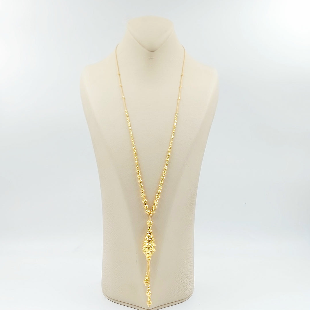 21K عقد مسبحة اكسترا-مجوهرات الشيخ سعيد-Saeed Jewelry 