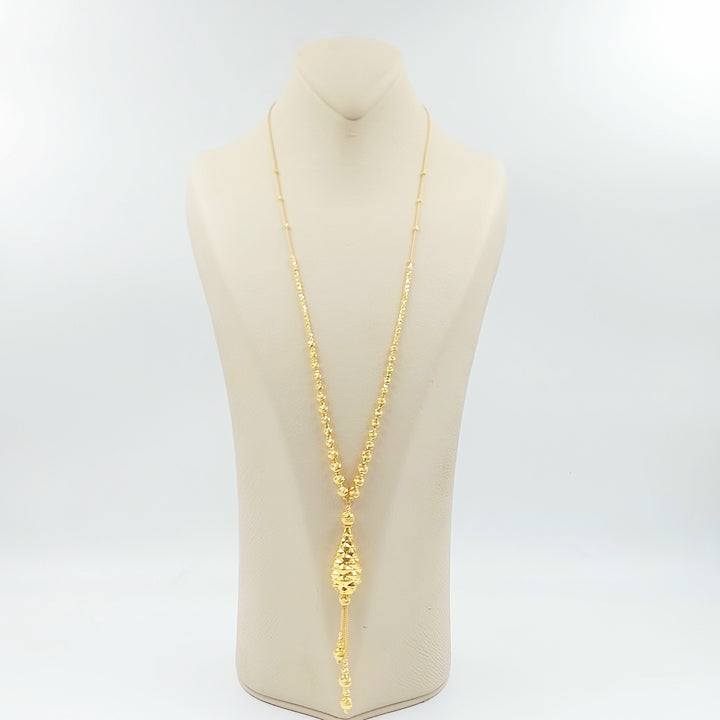 21K عقد مسبحة اكسترا-مجوهرات الشيخ سعيد-Saeed Jewelry 