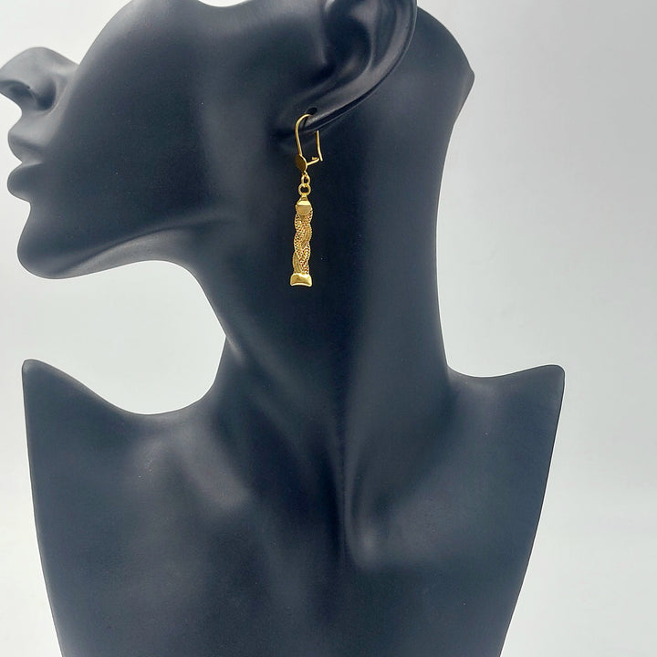 21K حلق فانسي اكسترا-مجوهرات الشيخ سعيد-Saeed Jewelry 