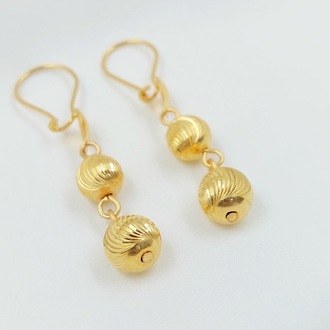 21K حلق مسبحة اكسترا-مجوهرات الشيخ سعيد-Saeed Jewelry 