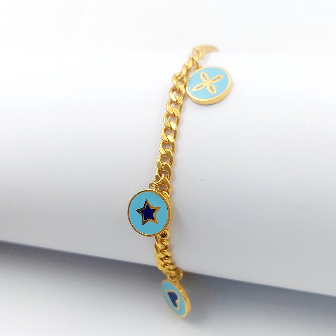 21K اسوارة دنانديش مينا-مجوهرات الشيخ سعيد-Saeed Jewelry 