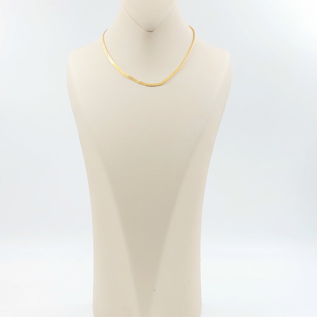 21K سنسال مبسط 2.5mm-مجوهرات الشيخ سعيد-Saeed Jewelry 