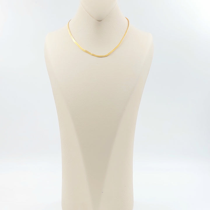 21K سنسال مبسط 2.5mm-مجوهرات الشيخ سعيد-Saeed Jewelry 