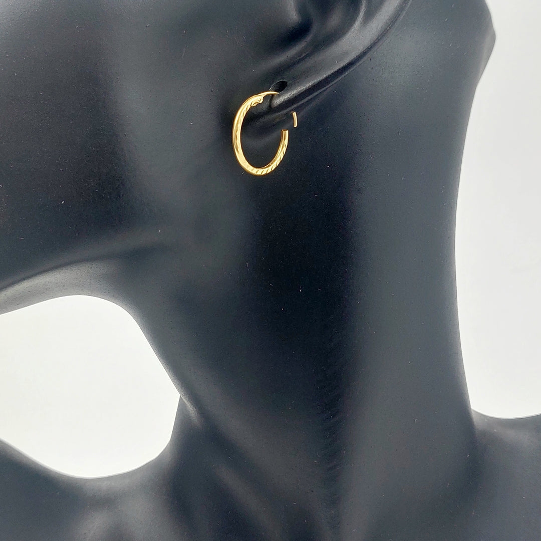 21K حلق ذبلة-مجوهرات الشيخ سعيد-Saeed Jewelry 