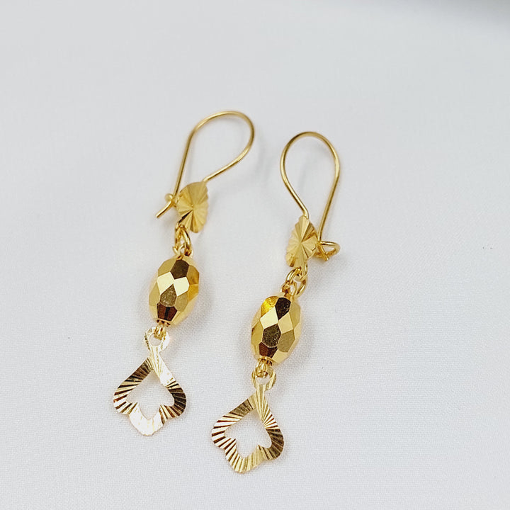 21K حلق شنكل ناعم-مجوهرات الشيخ سعيد-Saeed Jewelry 