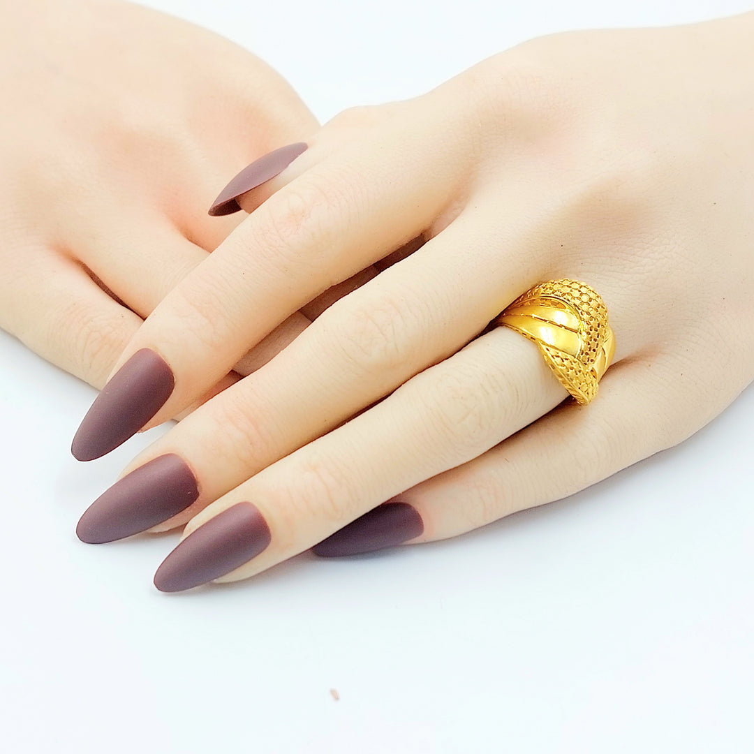 21K خاتم اكسترا-مجوهرات الشيخ سعيد-Saeed Jewelry 