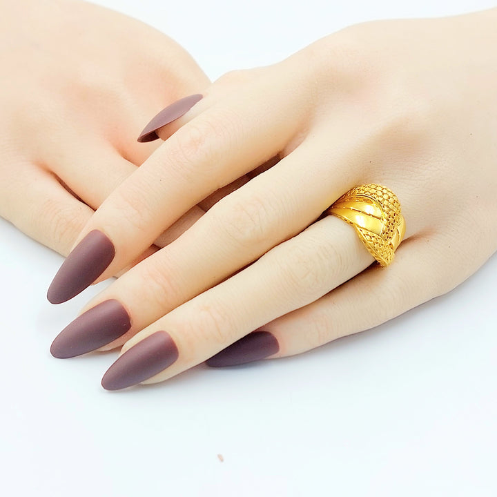 21K خاتم اكسترا-مجوهرات الشيخ سعيد-Saeed Jewelry 