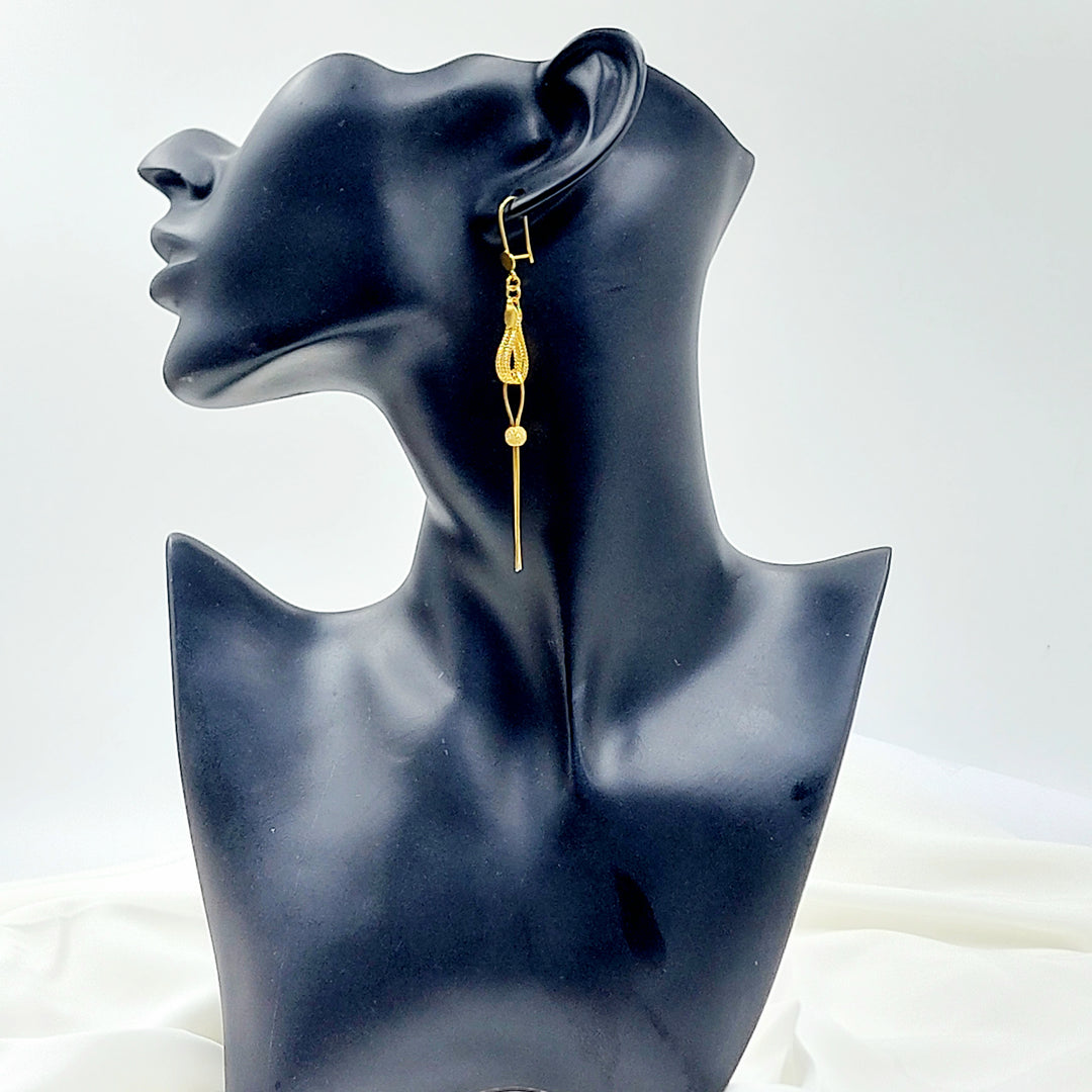 21K حلق فانسي اكسترا-مجوهرات الشيخ سعيد-Saeed Jewelry 